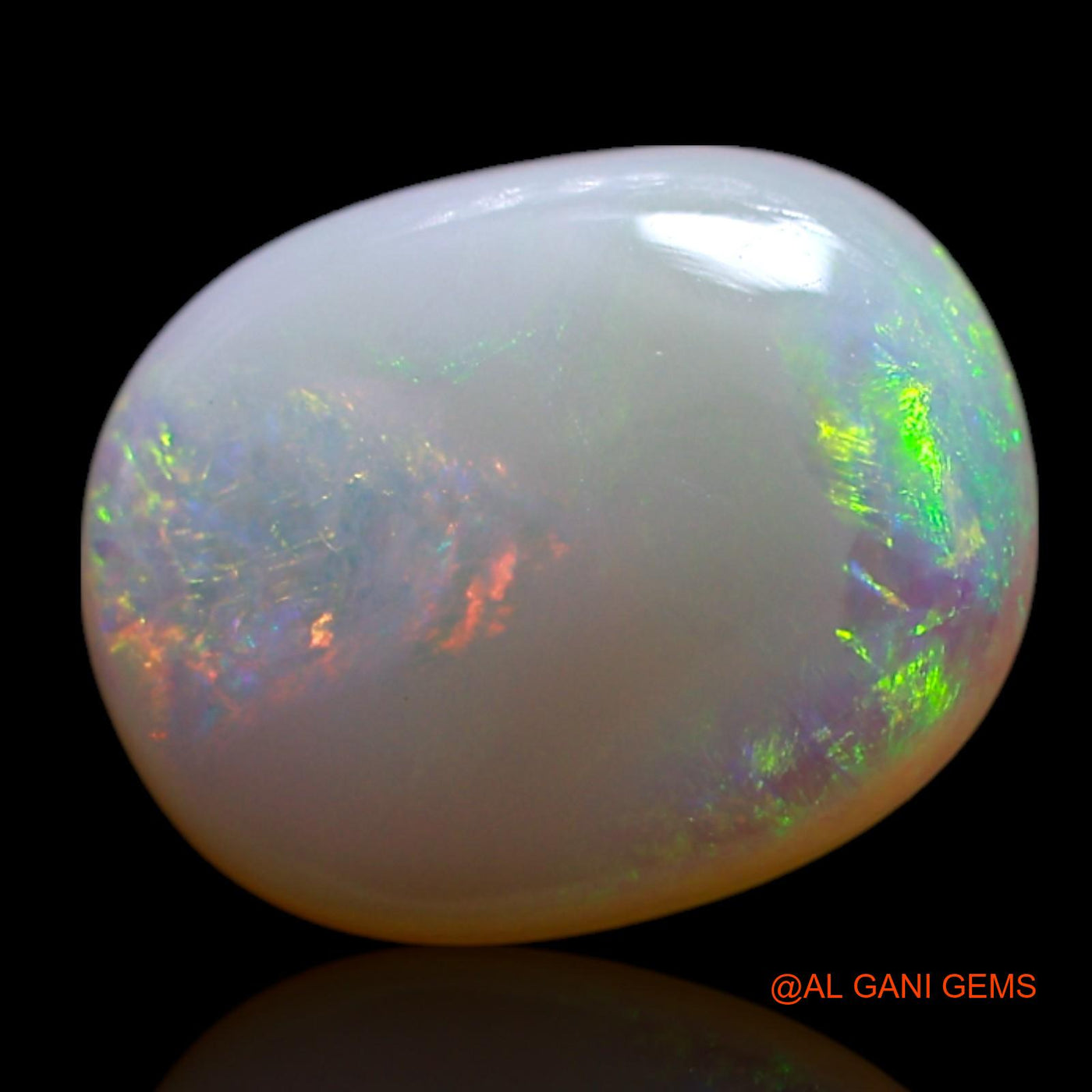 1.40 Cts Natural Australian Fire Opal Loose Gemstone Oval Cabochon 10x8x1 mm AG-124