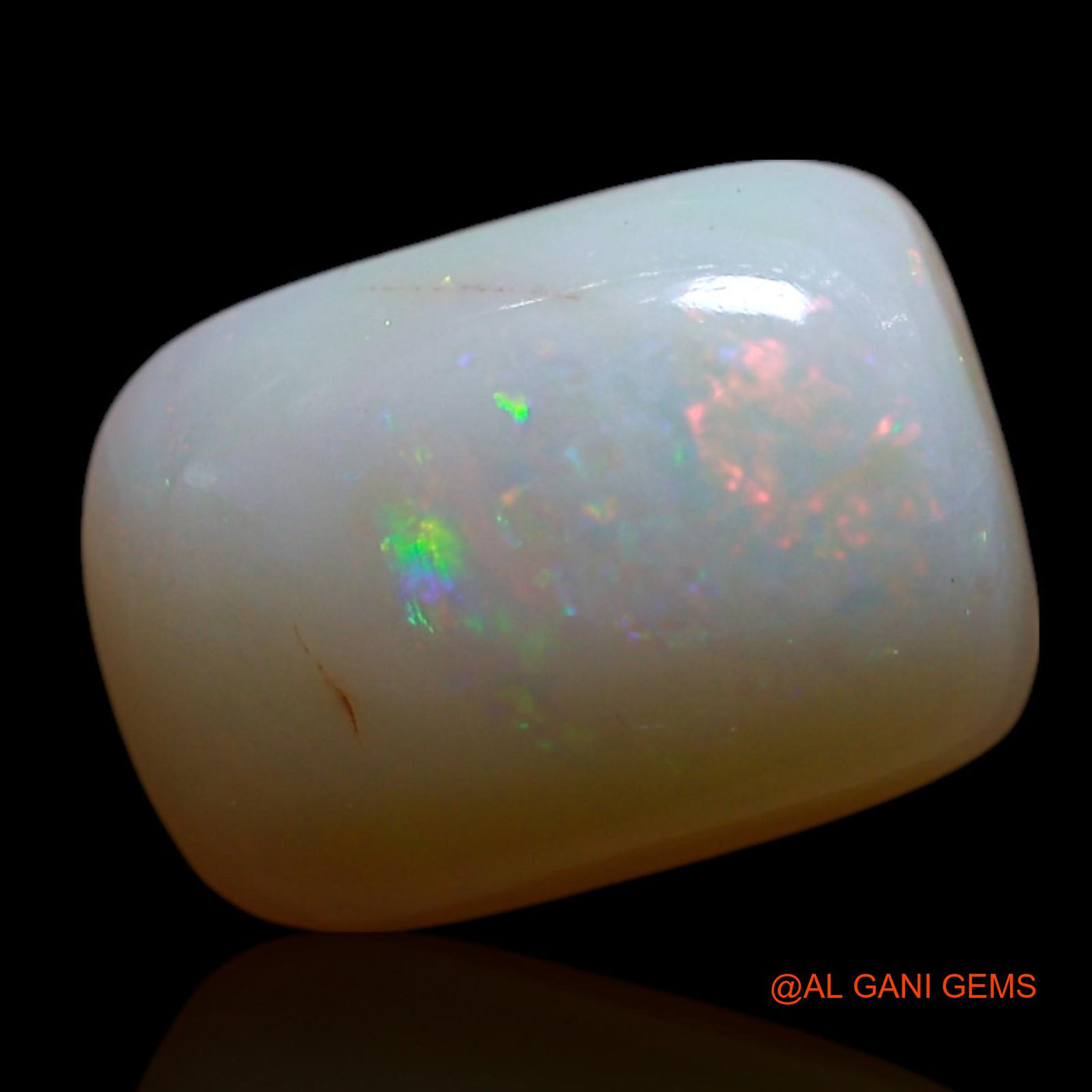 Natural Untreated Fire Opal Loose Gemstone Square Cabochon From Australia 2.00 Cts 10x7x3 mm AG-125