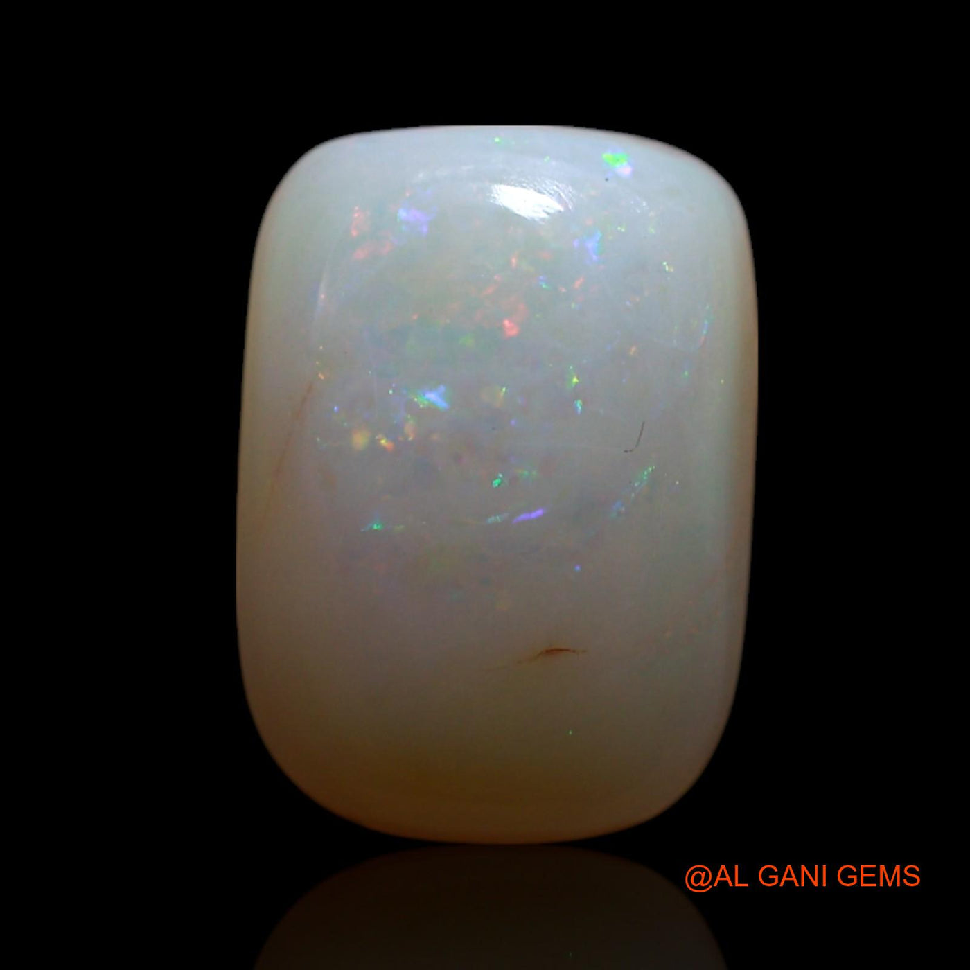 Natural Untreated Fire Opal Loose Gemstone Square Cabochon From Australia 2.00 Cts 10x7x3 mm AG-125