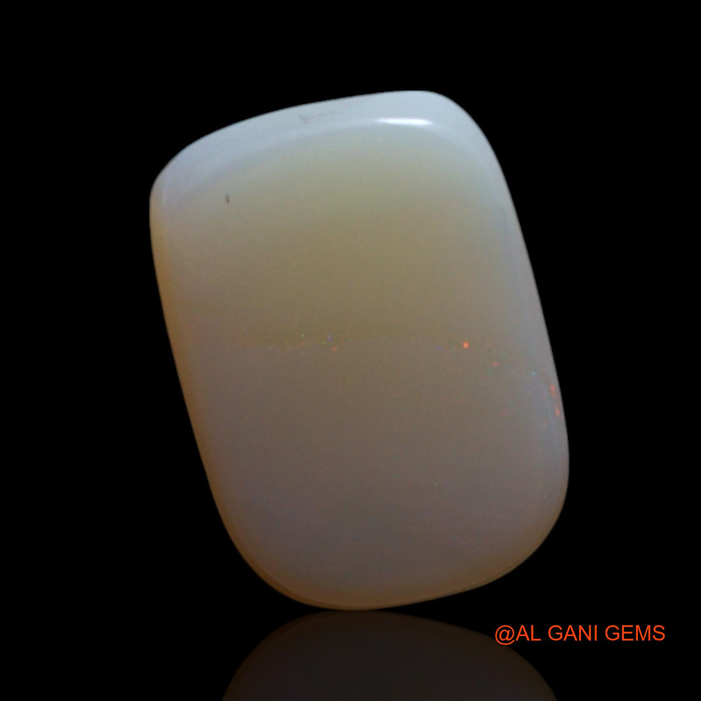Natural Untreated Fire Opal Loose Gemstone Square Cabochon From Australia 2.00 Cts 10x7x3 mm AG-125
