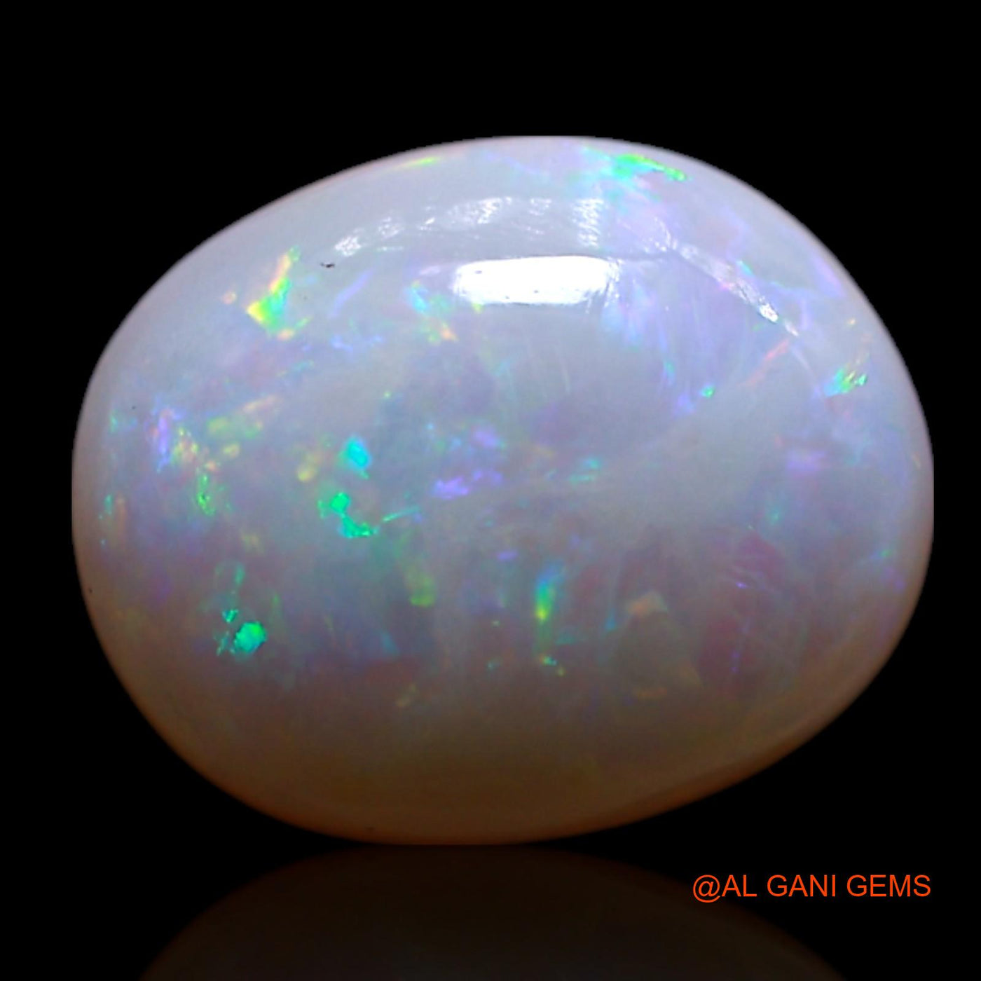 1.50 Cts Unheated Australian Fire Opal Loose Gemstone Oval Cabochon Natural 9x7x4 mm AG-126