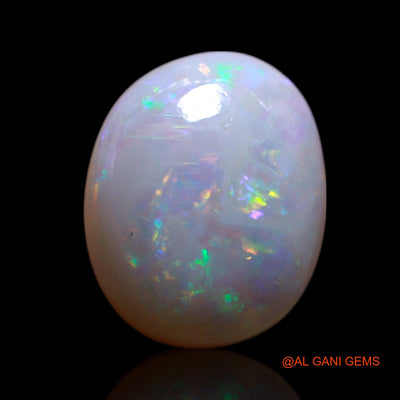 1.50 Cts Unheated Australian Fire Opal Loose Gemstone Oval Cabochon Natural 9x7x4 mm AG-126