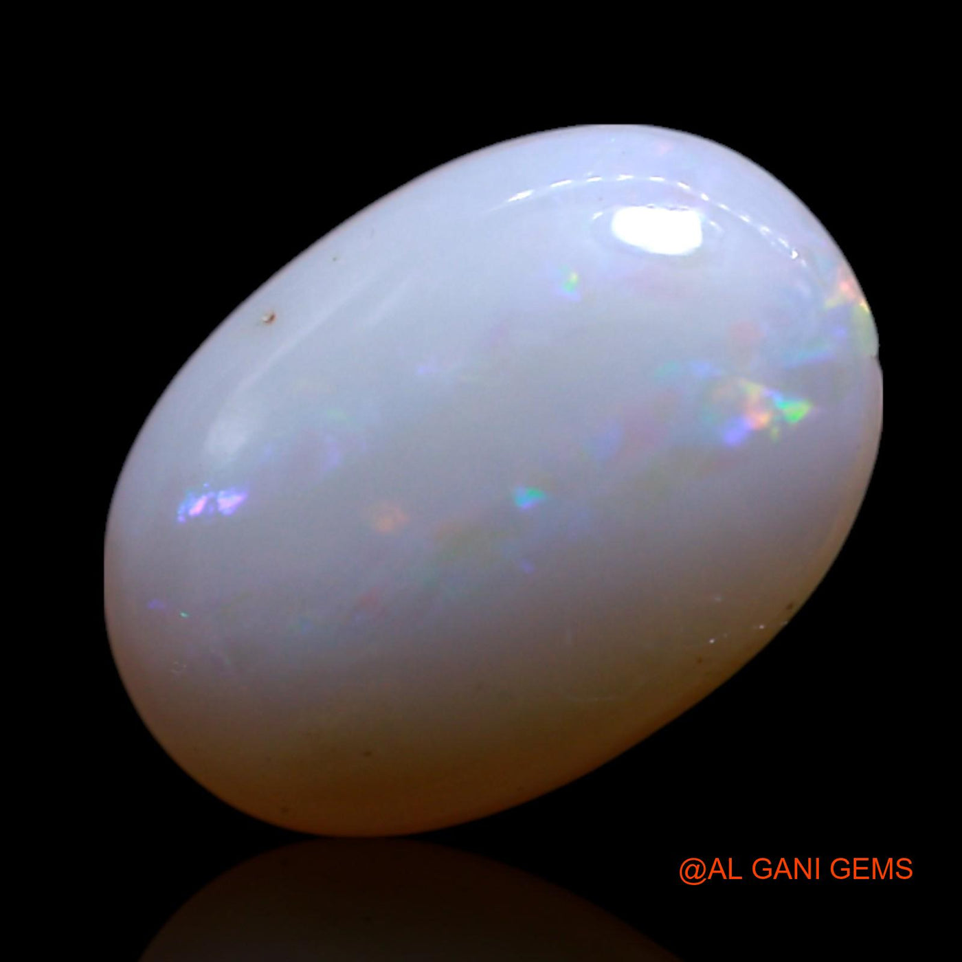 Natural Fire Opal Gemstone 1.00 Cts Loose Oval Cabochon From Australia 10x7x2 mm AG-127