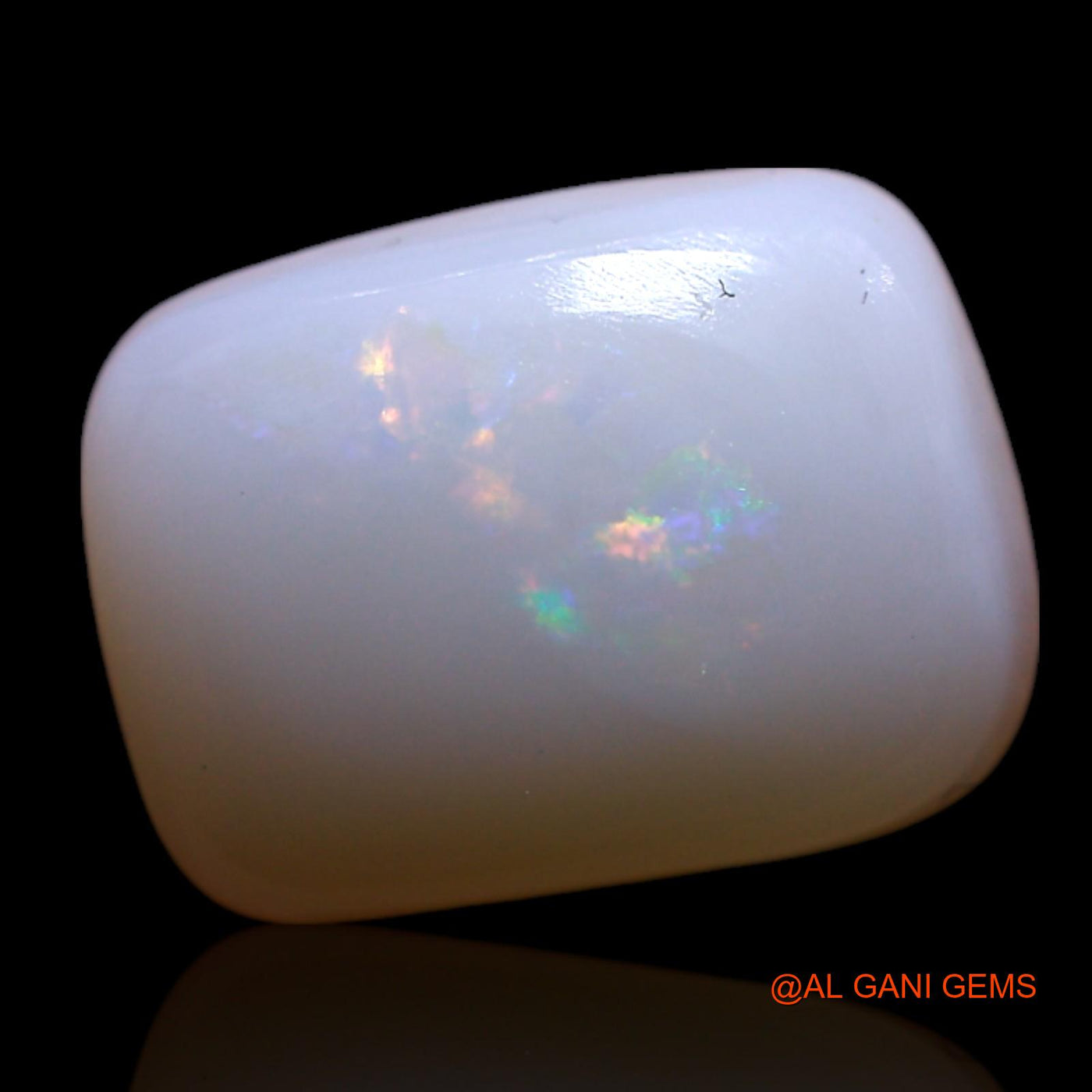 Natural Untreated Fire Opal Loose Gemstone Oval Cabochon From Australia 2.00 Cts 10x7x3 mm AG-128