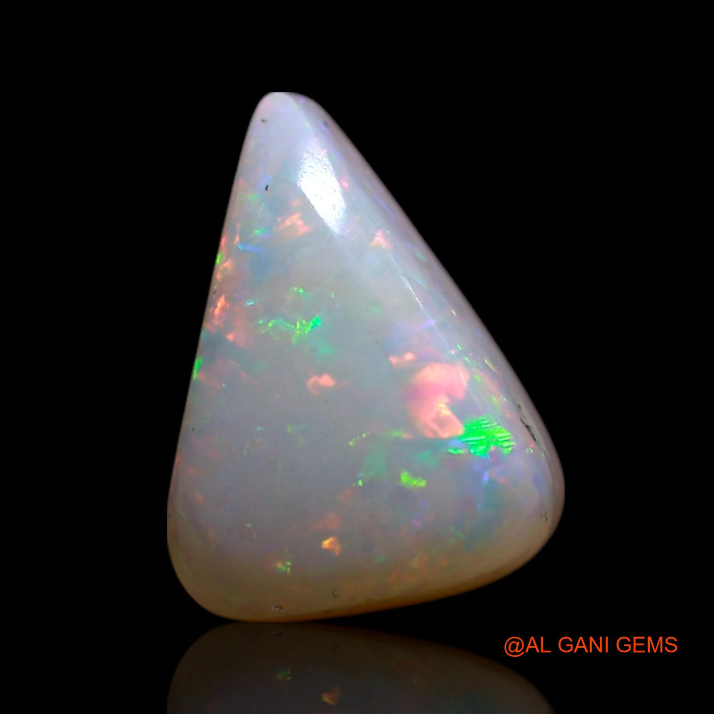 Natural Untreated Fire Opal Loose Gemstone Pear Cabochon From Australia 1.50 Cts 10x7x4 mm AG-129
