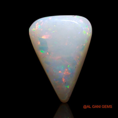 Natural Untreated Fire Opal Loose Gemstone Pear Cabochon From Australia 1.50 Cts 10x7x4 mm AG-129