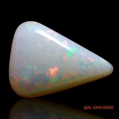 Natural Untreated Fire Opal Loose Gemstone Pear Cabochon From Australia 1.50 Cts 10x7x4 mm AG-129