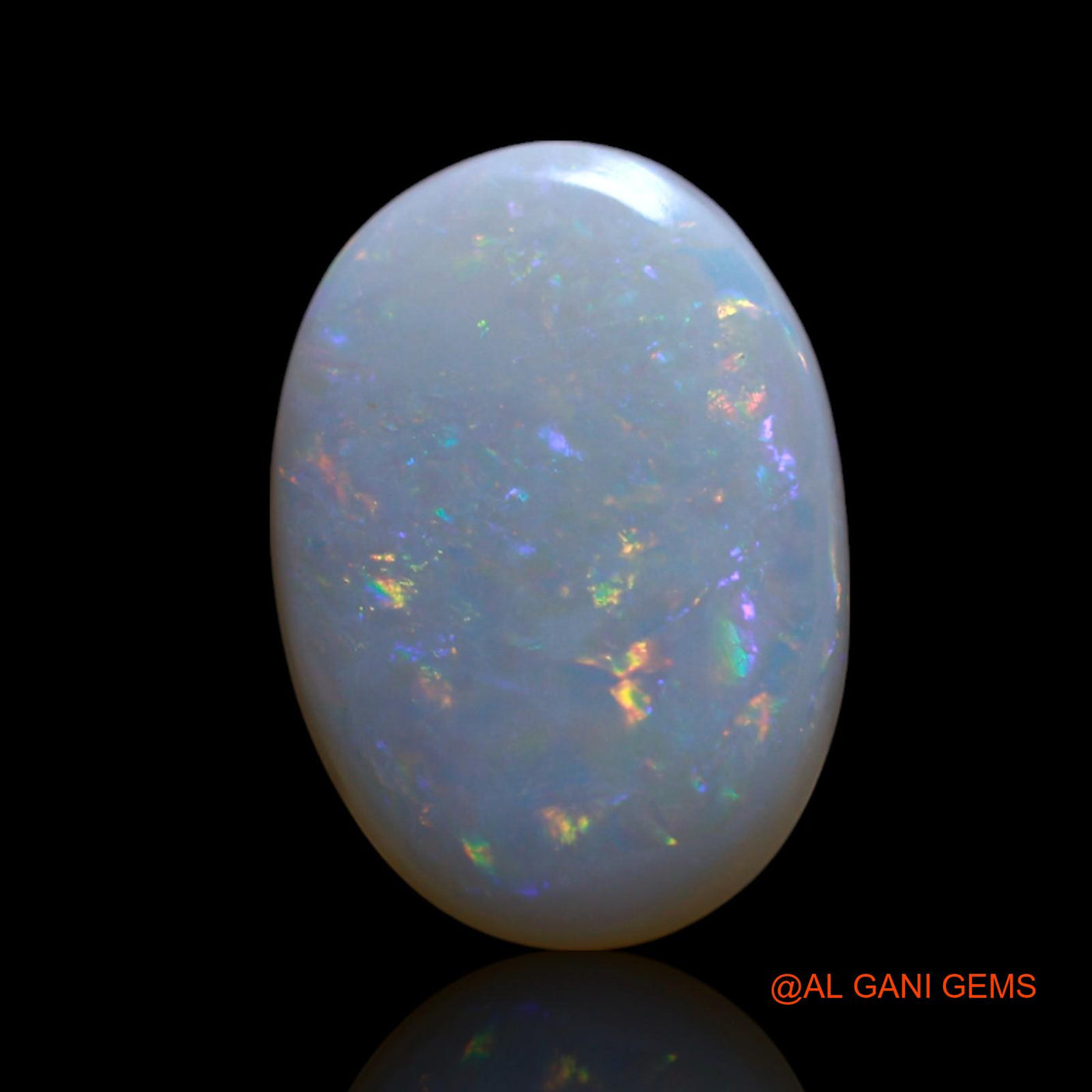 1.50 Cts Natural Australian Fire Opal Loose Gemstone Oval Cabochon 12x8x2 mm AG-12