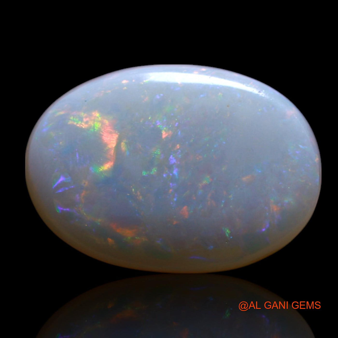 1.50 Cts Natural Australian Fire Opal Loose Gemstone Oval Cabochon 12x8x2 mm AG-12