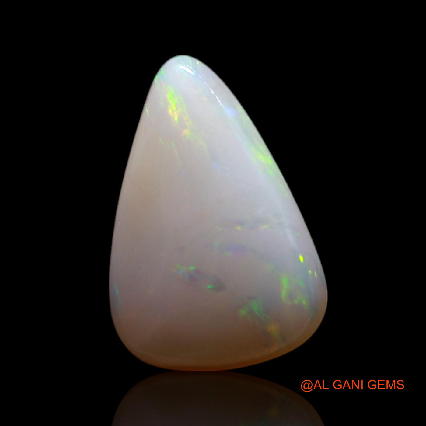 1.00 Cts Natural Australian Fire Opal Loose Gemstone Pear Cabochon 11x7x3 mm AG-132