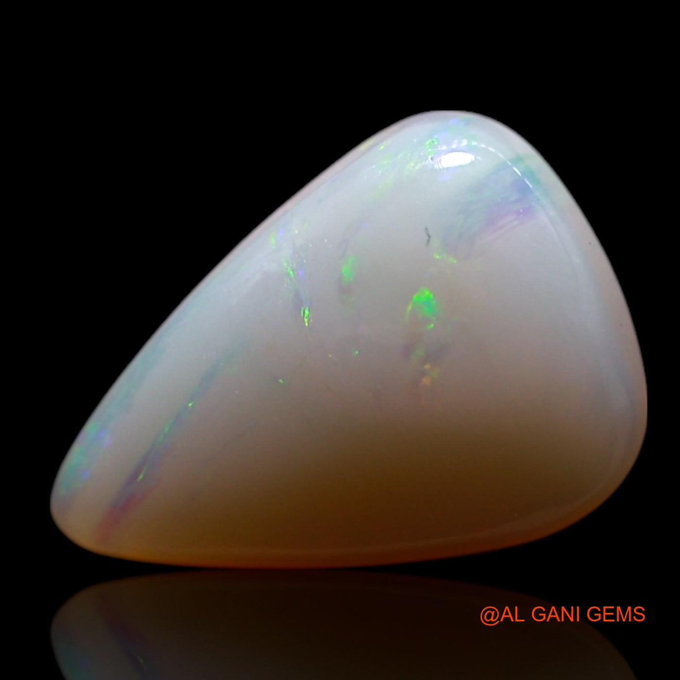 1.00 Cts Natural Australian Fire Opal Loose Gemstone Pear Cabochon 11x7x3 mm AG-132