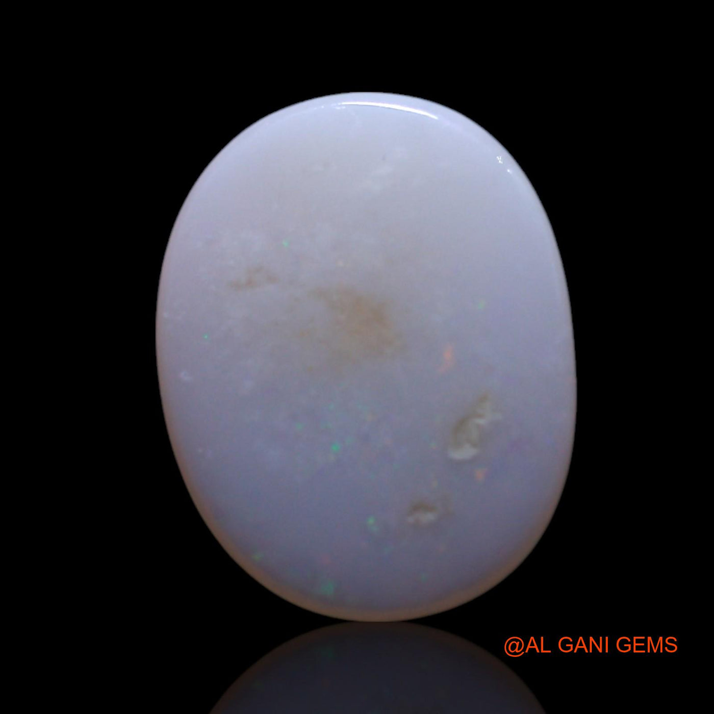 1.00 Cts Natural Australian Fire Opal Oval Cabochon Loose Gemstone For Jewelry 10x8x2 mm AG-135