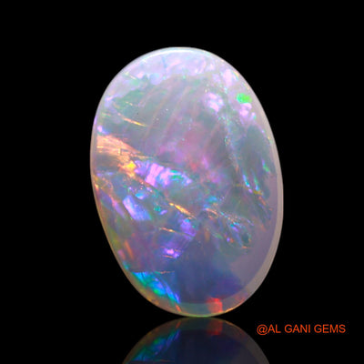 0.60 Cts Natural Australian Fire Opal Loose Gemstone Oval Cabochon 10x7x1 mm AG-136