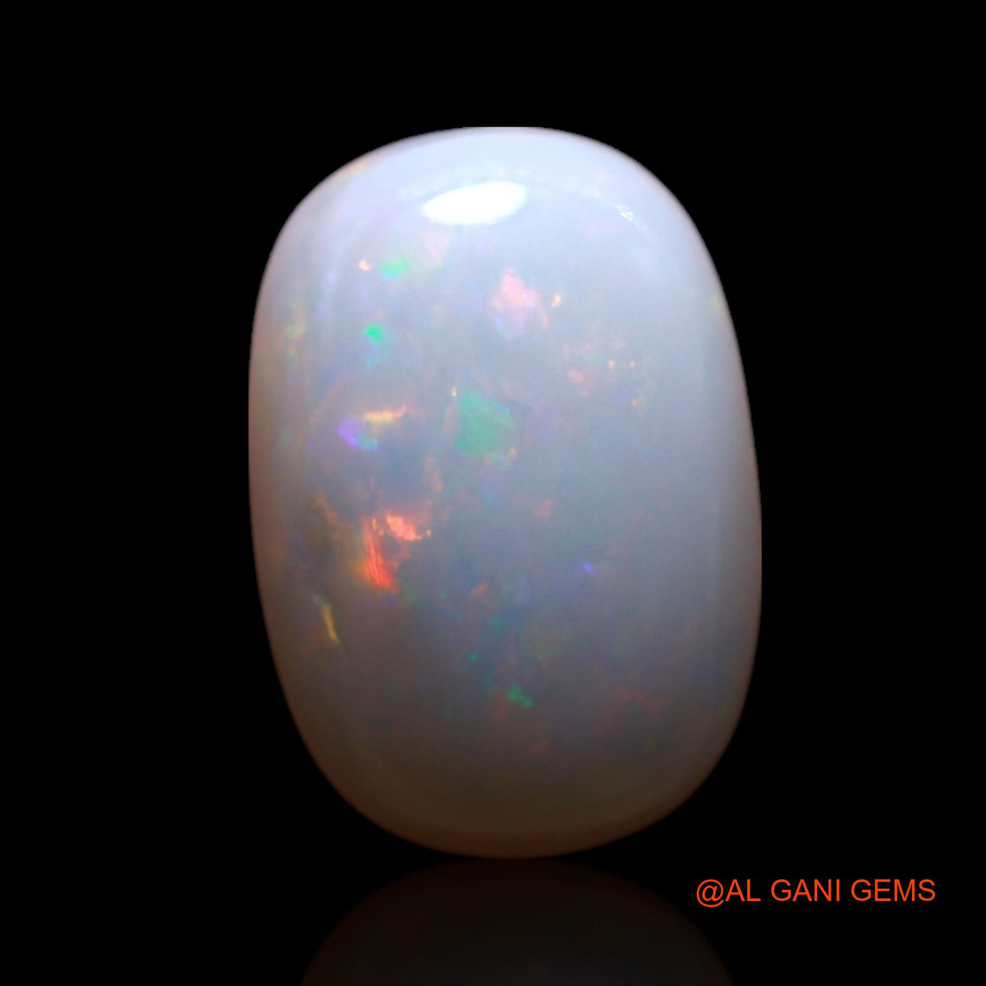 Natural Untreated Fire Opal Loose Gemstone Oval Cabochon From Australia 2.00 Cts 10x7x3 mm AG-139