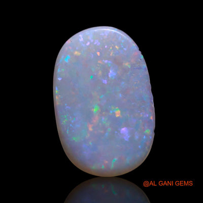 Natural Fire Opal Gemstone 0.80 Cts Loose Oval Cabochon From Australia 12x8x1 mm AG-13