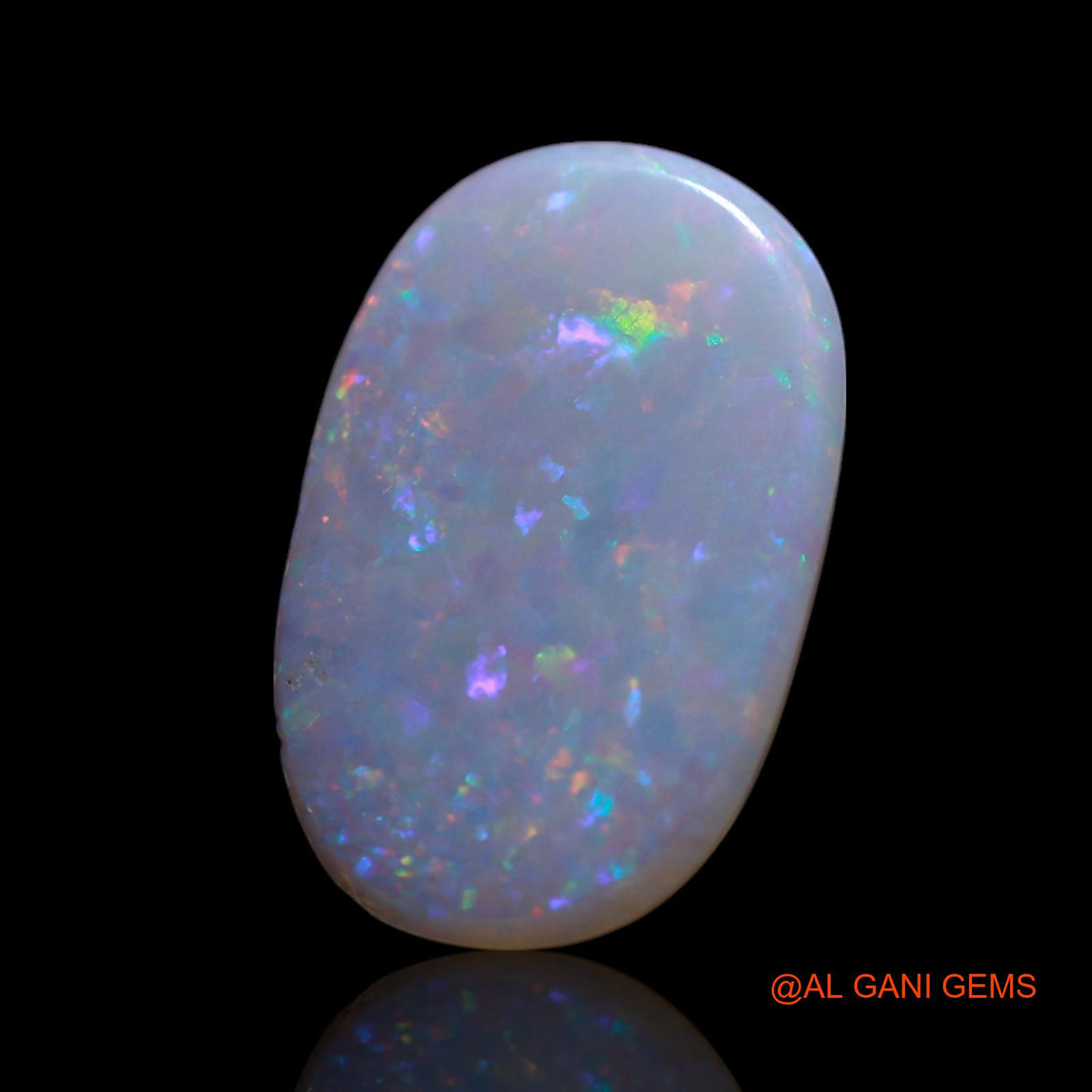 Natural Fire Opal Gemstone 0.80 Cts Loose Oval Cabochon From Australia 12x8x1 mm AG-13