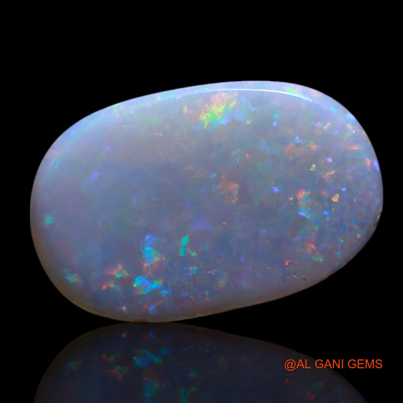 Natural Fire Opal Gemstone 0.80 Cts Loose Oval Cabochon From Australia 12x8x1 mm AG-13