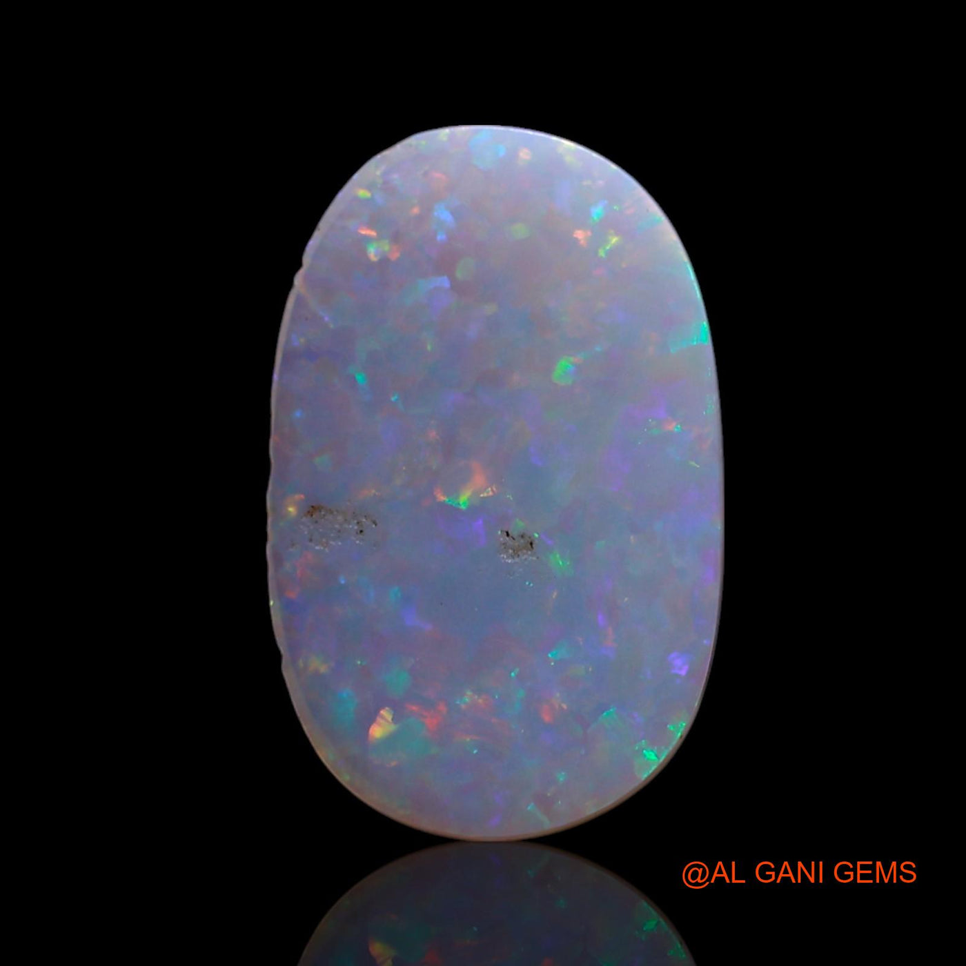 Natural Fire Opal Gemstone 0.80 Cts Loose Oval Cabochon From Australia 12x8x1 mm AG-13