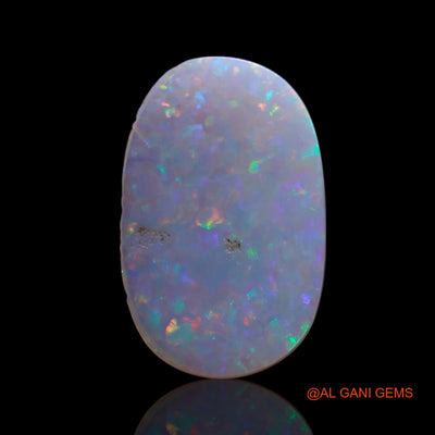 Natural Fire Opal Gemstone 0.80 Cts Loose Oval Cabochon From Australia 12x8x1 mm AG-13