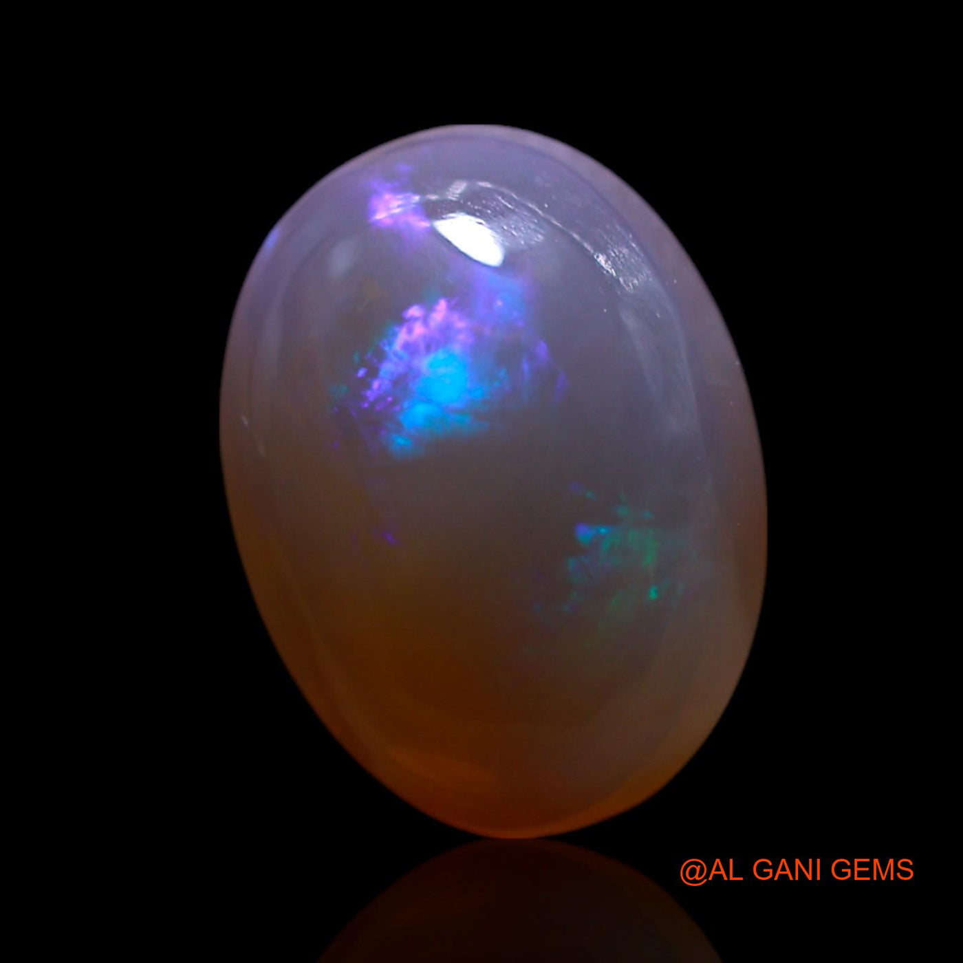 2.00 Cts Unheated Australian Fire Opal Loose Gemstone Oval Cabochon Natural 10x7x4 mm AG-144