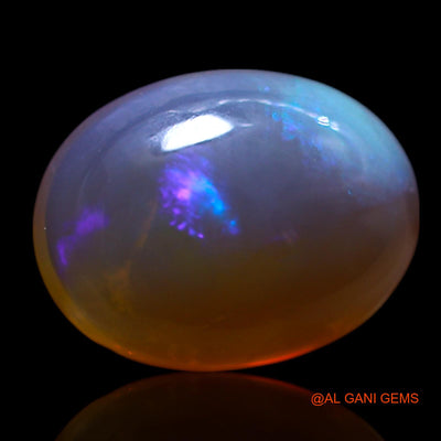 2.00 Cts Unheated Australian Fire Opal Loose Gemstone Oval Cabochon Natural 10x7x4 mm AG-144