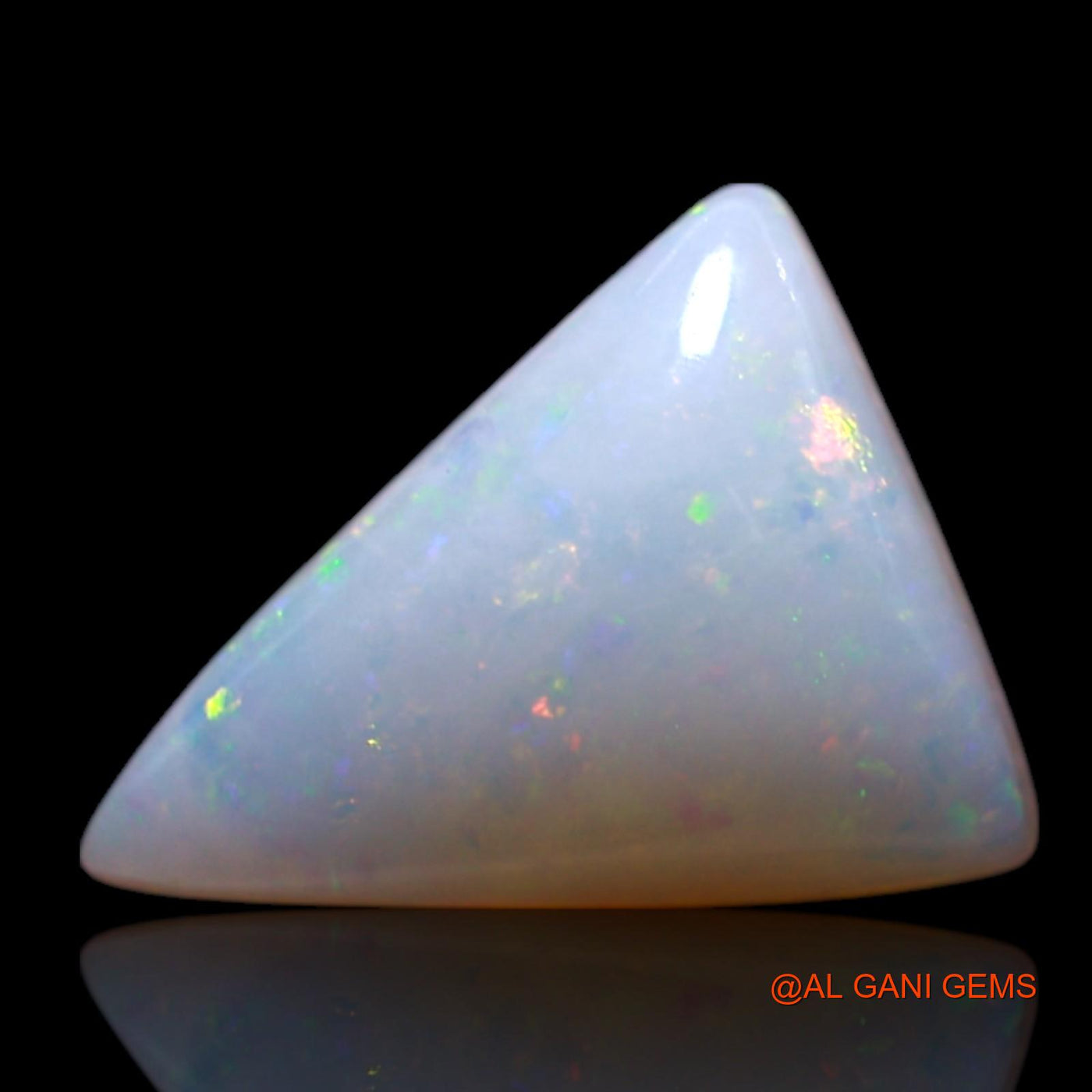 1.00 Cts Natural Australian Fire Opal Loose Gemstone Trillion Cabochon 9x7x3 mm AG-149