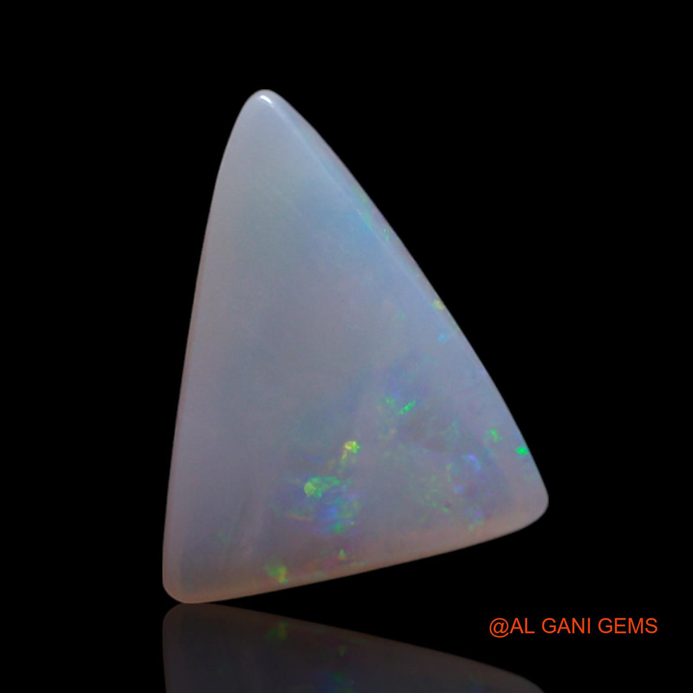 1.00 Cts Natural Australian Fire Opal Loose Gemstone Trillion Cabochon 9x7x3 mm AG-149