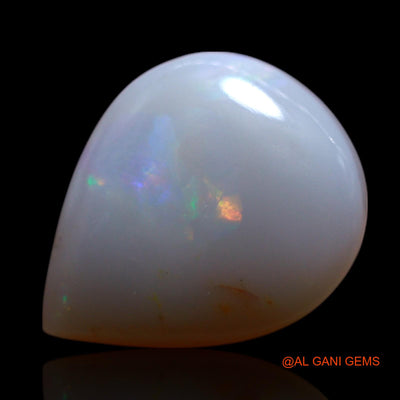 2.00 Cts Unheated Australian Fire Opal Loose Gemstone Pear Cabochon Natural 12x10x3 mm AG-14