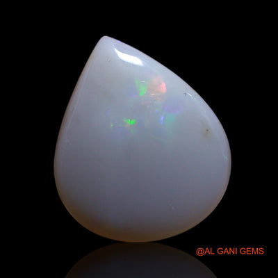 2.00 Cts Unheated Australian Fire Opal Loose Gemstone Pear Cabochon Natural 12x10x3 mm AG-14