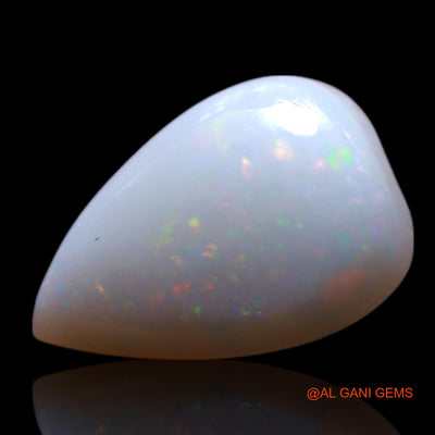1.00 Cts Unheated Australian Fire Opal Loose Gemstone Pear Cabochon Natural 10x7x3 mm AG-150