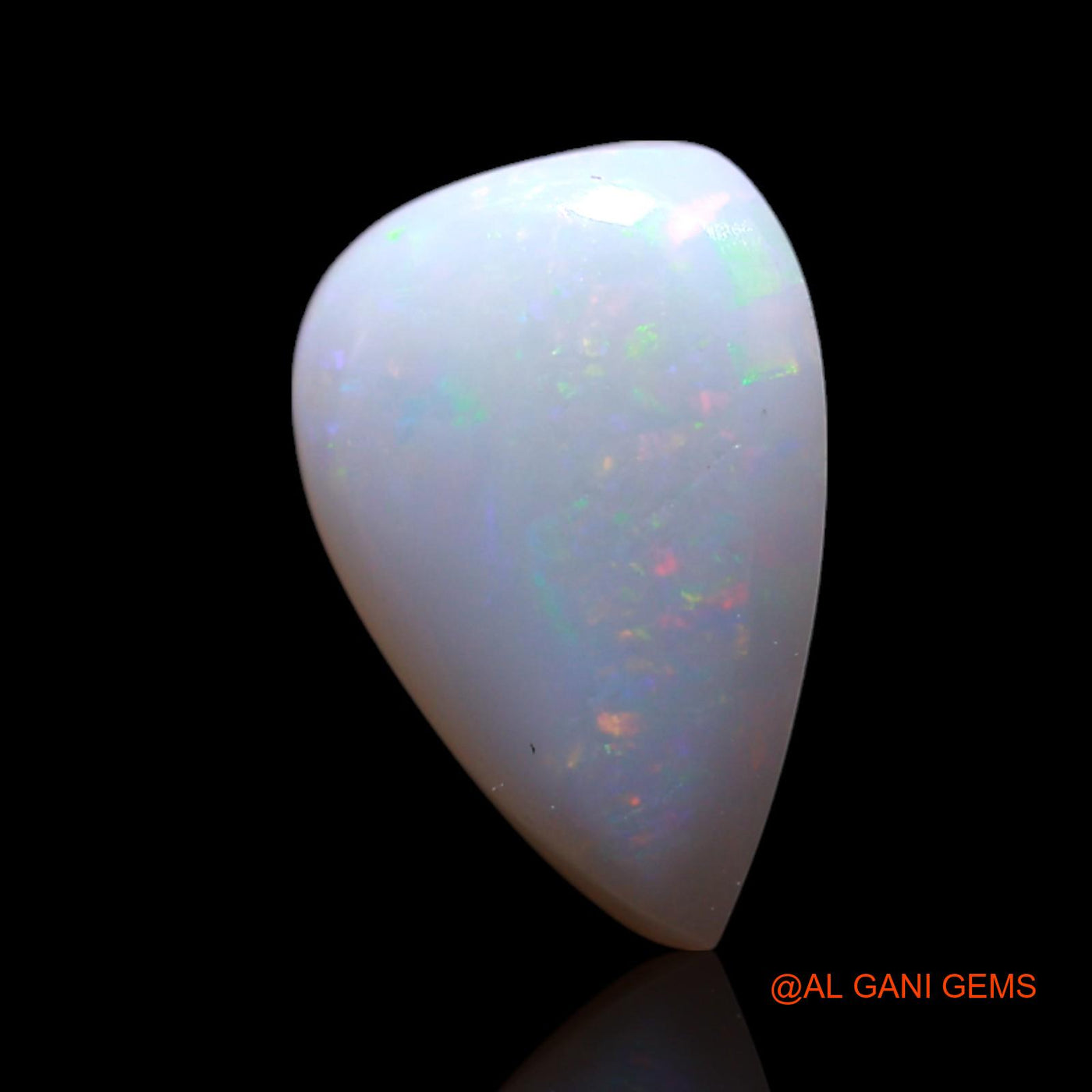 1.00 Cts Unheated Australian Fire Opal Loose Gemstone Pear Cabochon Natural 10x7x3 mm AG-150