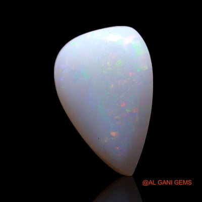 1.00 Cts Unheated Australian Fire Opal Loose Gemstone Pear Cabochon Natural 10x7x3 mm AG-150