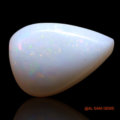 1.00 Cts Unheated Australian Fire Opal Loose Gemstone Pear Cabochon Natural 10x7x3 mm AG-150