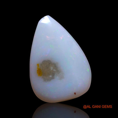 1.00 Cts Unheated Australian Fire Opal Loose Gemstone Pear Cabochon Natural 10x7x3 mm AG-150