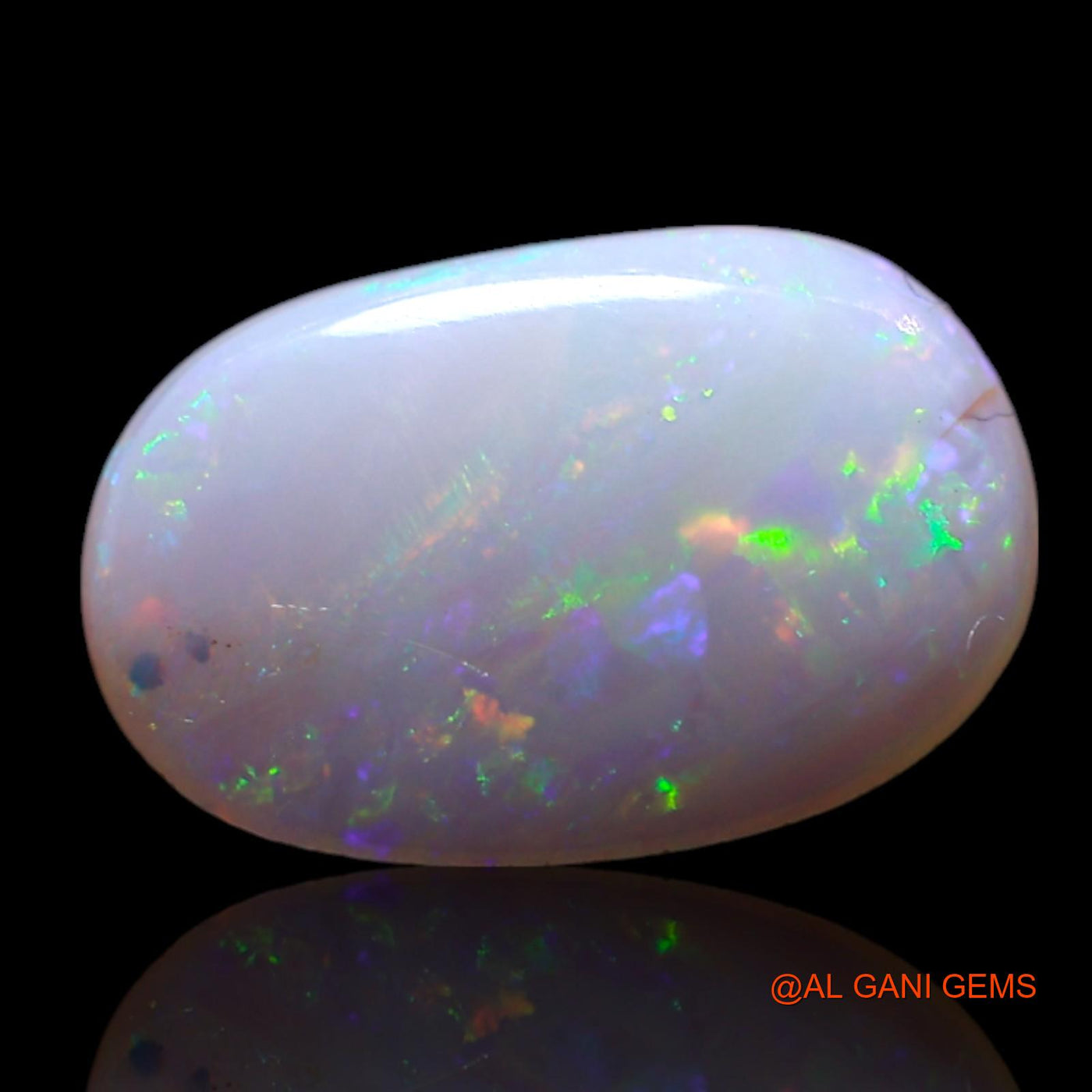 0.90 Cts Natural Australian Fire Opal Loose Gemstone Oval Cabochon 10x8x1 mm AG-151
