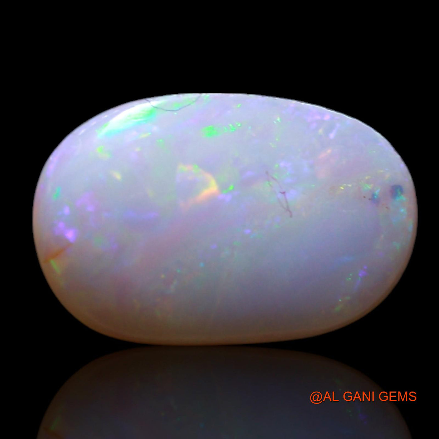0.90 Cts Natural Australian Fire Opal Loose Gemstone Oval Cabochon 10x8x1 mm AG-151