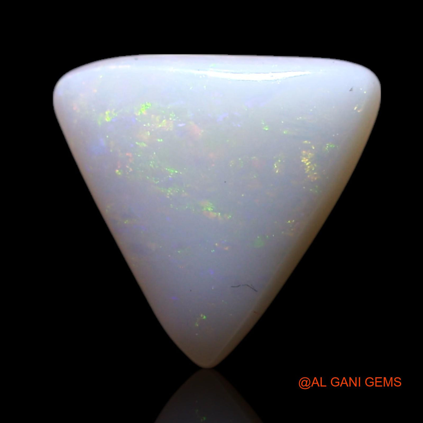 Natural Untreated Fire Opal Loose Gemstone Trillion Cabochon From Australia 1.00 Cts 8x8x2 mm AG-158