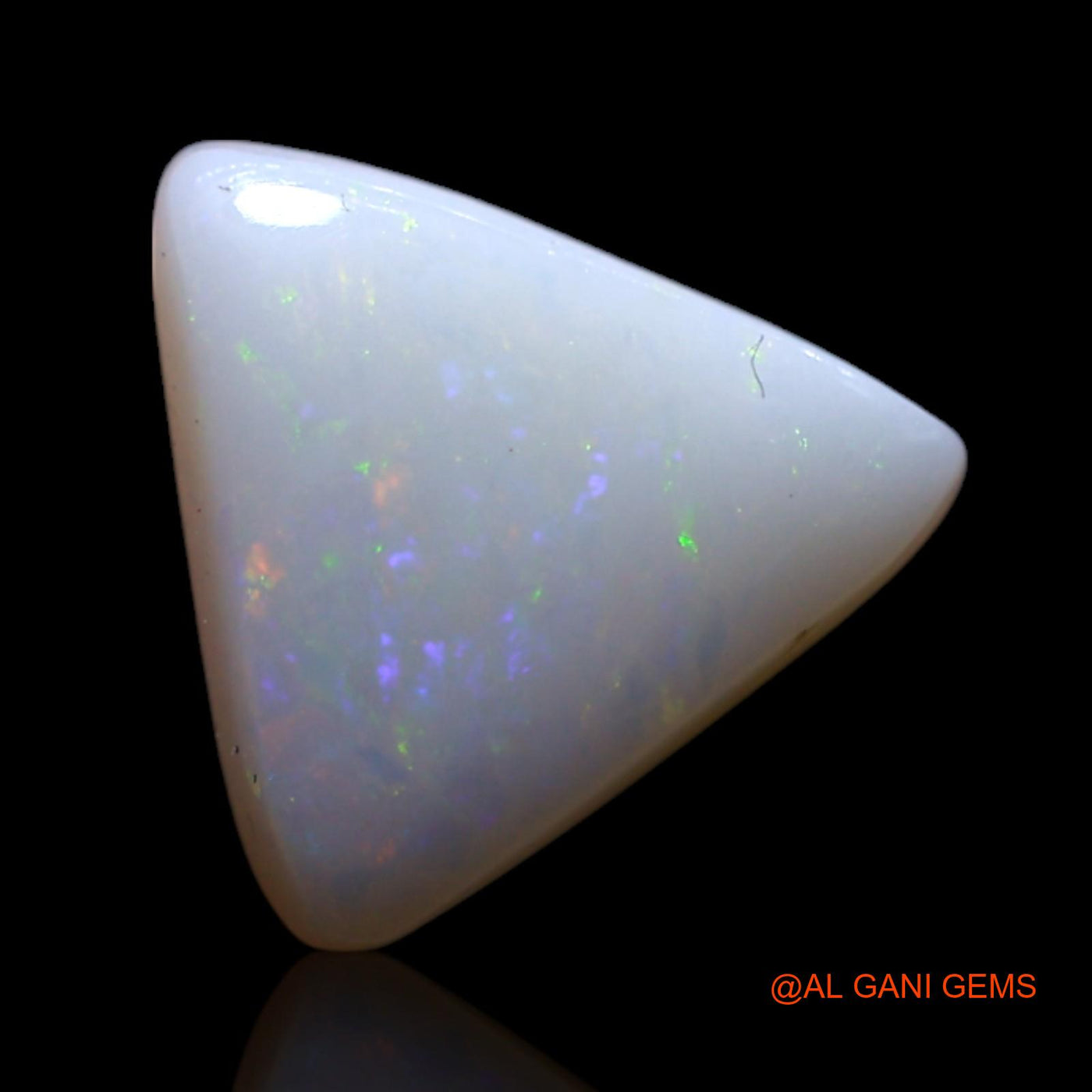 Natural Untreated Fire Opal Loose Gemstone Trillion Cabochon From Australia 1.00 Cts 8x8x2 mm AG-158