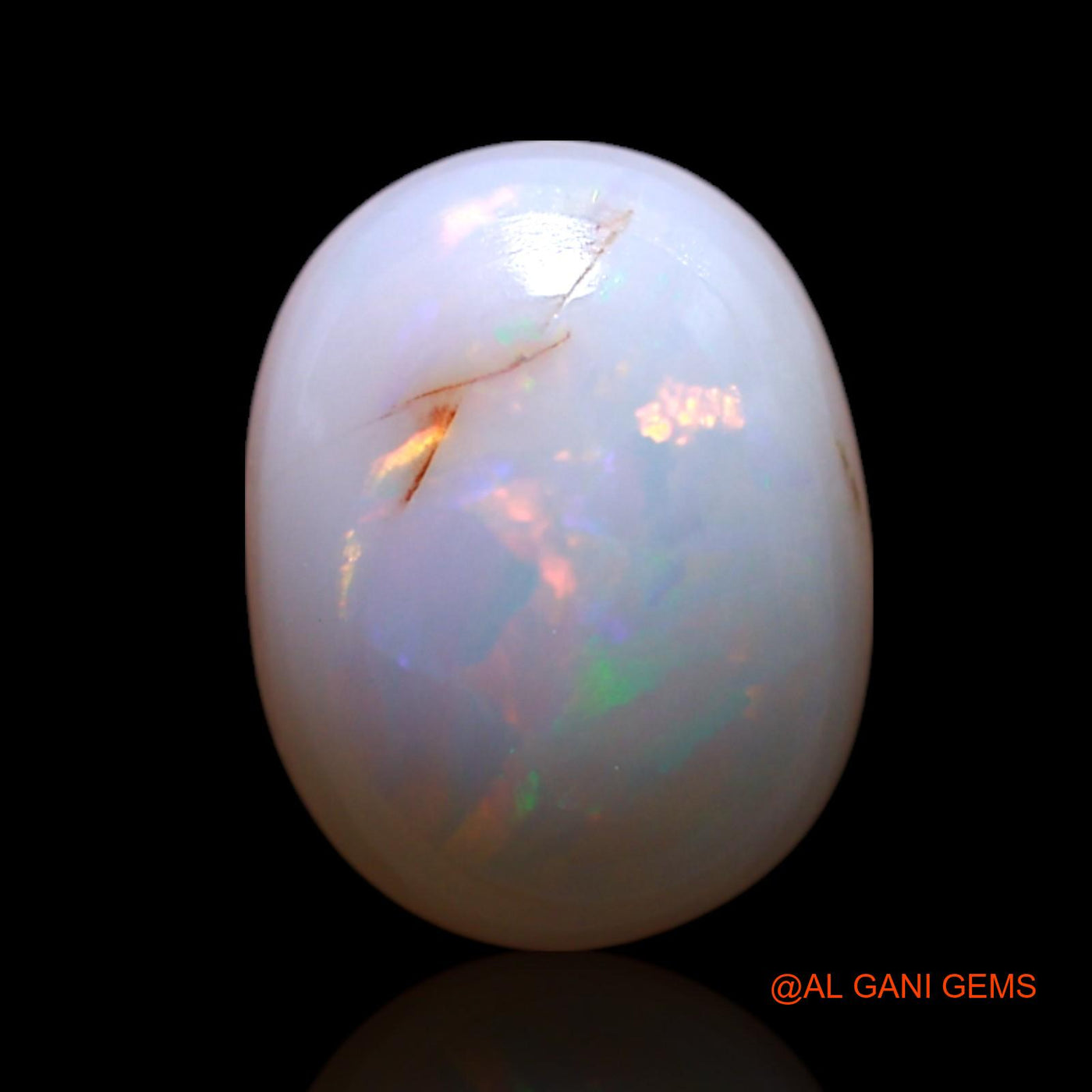 1.50 Cts Natural Australian Fire Opal Loose Gemstone Oval Cabochon 9x7x3 mm AG-159