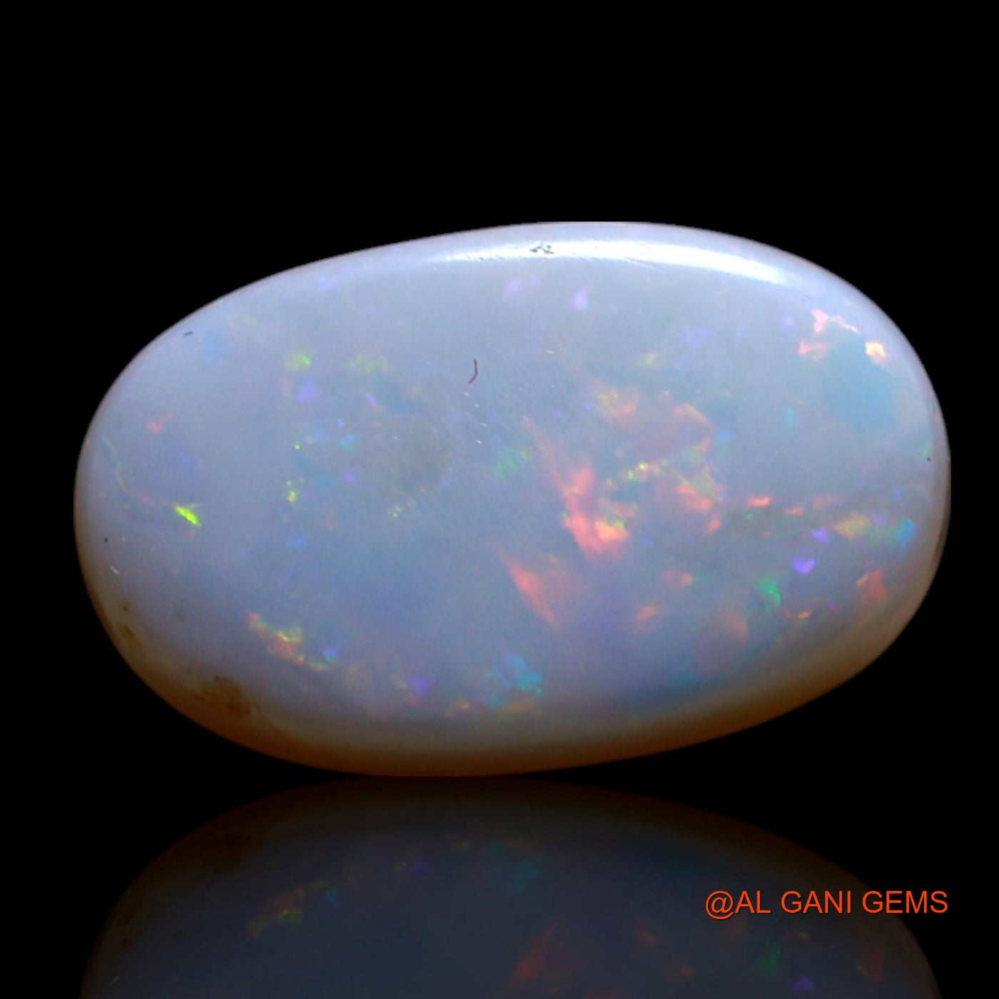 2.00 Cts Natural Australian Fire Opal Loose Gemstone Oval Cabochon 12x7x2 mm AG-15