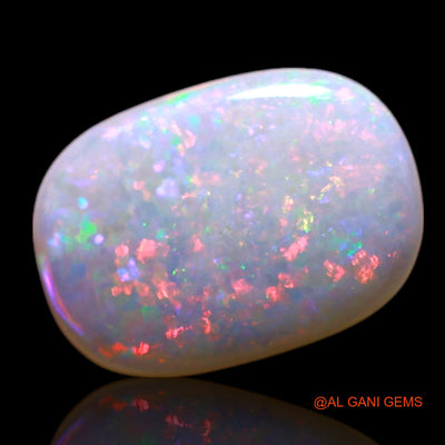 0.80 Cts Natural Australian Fire Opal Loose Gemstone Oval Cabochon 9x7x1 mm AG-160
