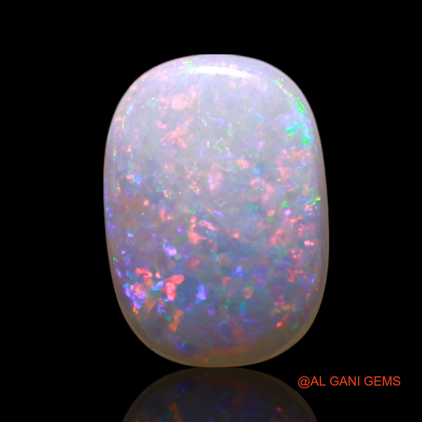 0.80 Cts Natural Australian Fire Opal Loose Gemstone Oval Cabochon 9x7x1 mm AG-160
