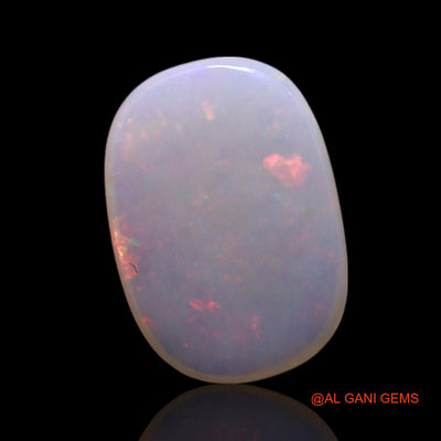 0.80 Cts Natural Australian Fire Opal Loose Gemstone Oval Cabochon 9x7x1 mm AG-160