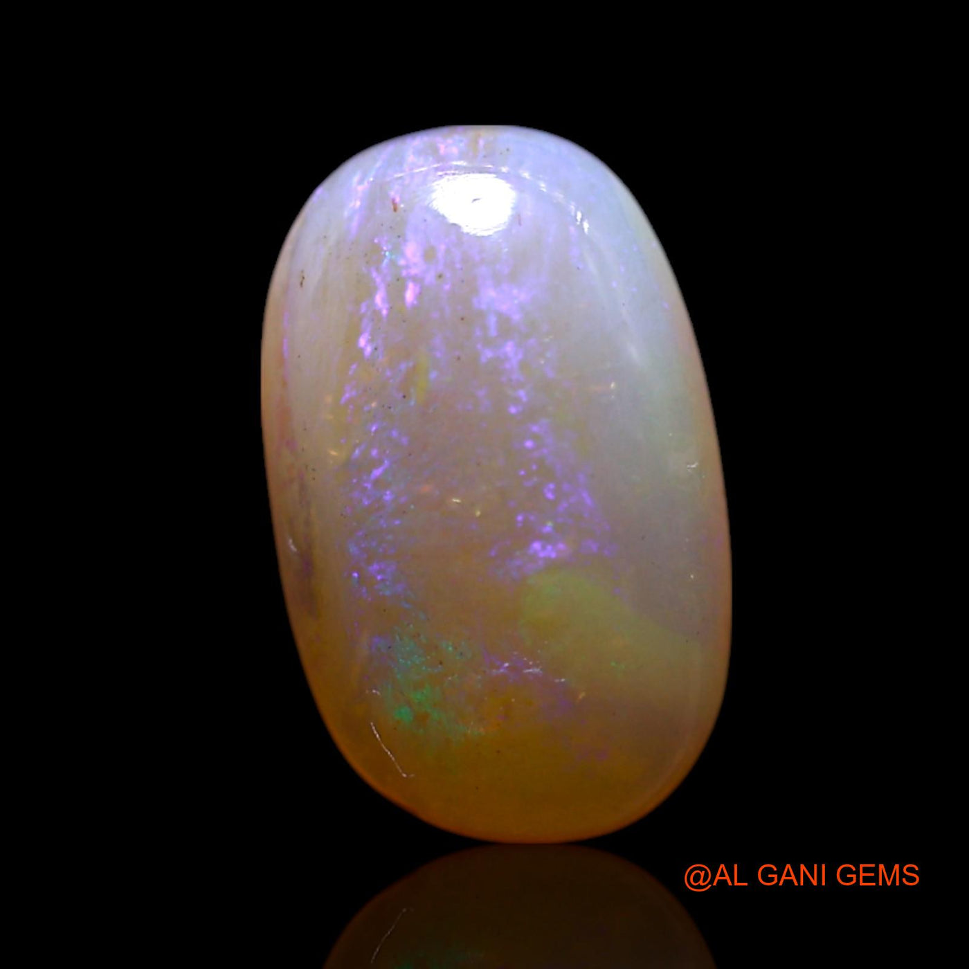 Natural Fire Opal Gemstone 1.50 Cts Loose Oval Cabochon From Australia 10x6x3 mm AG-161
