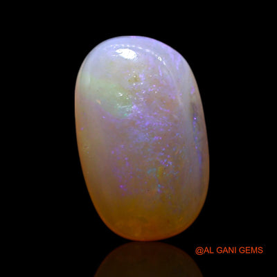 Natural Fire Opal Gemstone 1.50 Cts Loose Oval Cabochon From Australia 10x6x3 mm AG-161