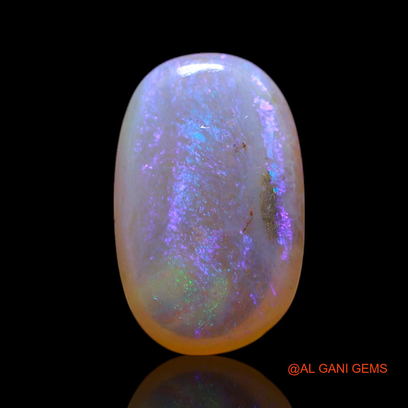 Natural Fire Opal Gemstone 1.50 Cts Loose Oval Cabochon From Australia 10x6x3 mm AG-161
