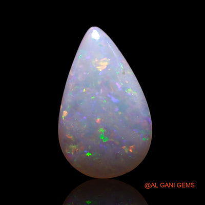 0.70 Cts Natural Australian Fire Opal Loose Gemstone Pear Cabochon 10x6x2 mm AG-162