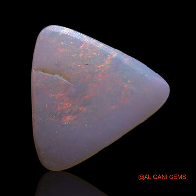 0.70 Cts Natural Australian Fire Opal Loose Gemstone Trillion Cabochon 9x8x1 mm AG-163