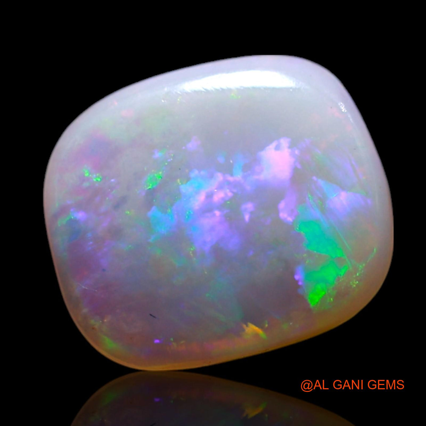 Natural Fire Opal Gemstone 0.90 Cts Loose Oval Cabochon From Australia 8x7x2 mm AG-164