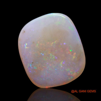 Natural Fire Opal Gemstone 0.90 Cts Loose Oval Cabochon From Australia 8x7x2 mm AG-164